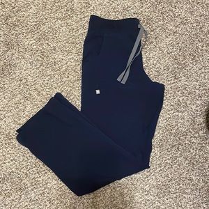 Figs Navy Blue Cargo Style Scrub Bottoms